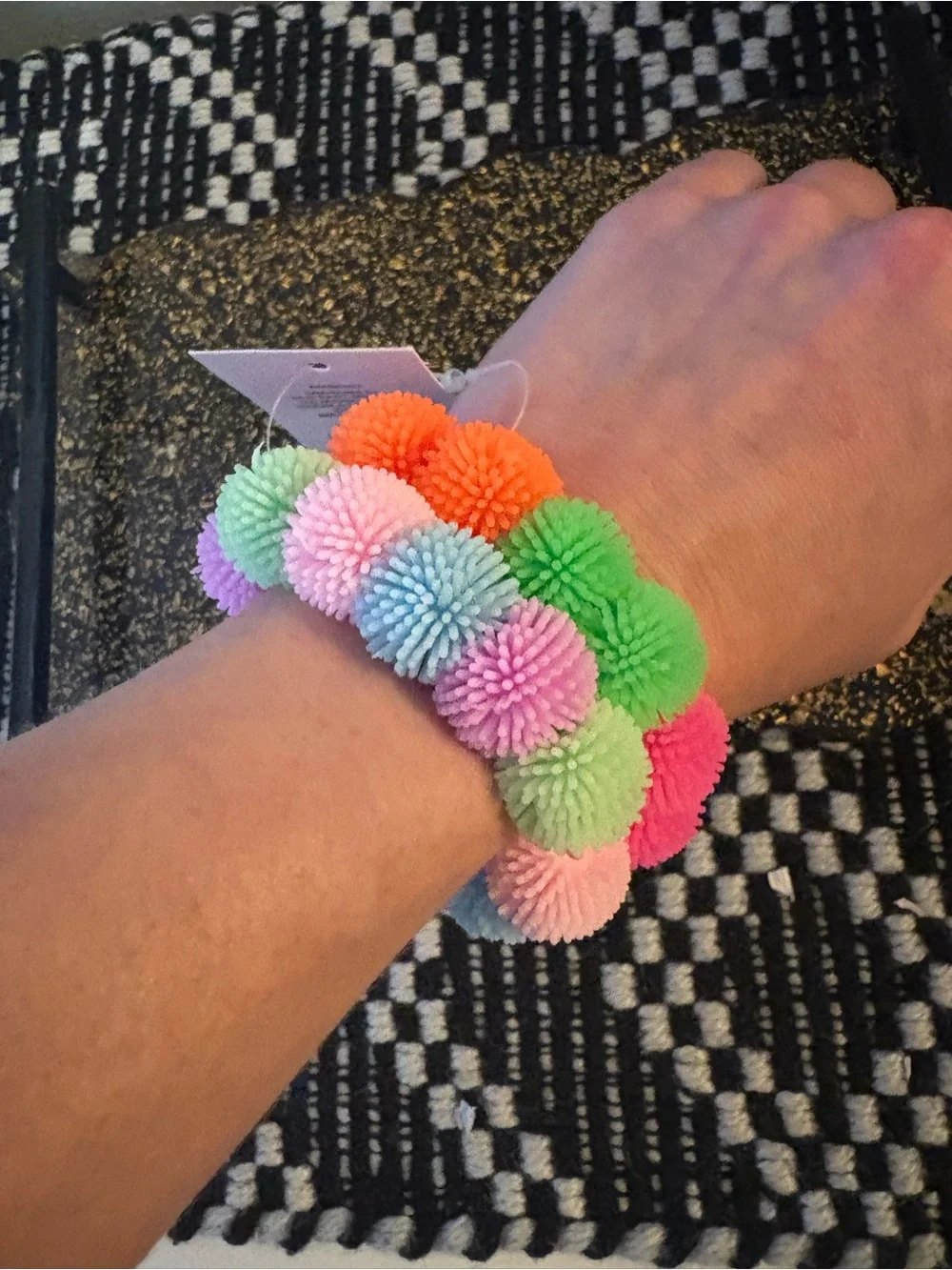 Set of 2 Pom Pom Bracelets